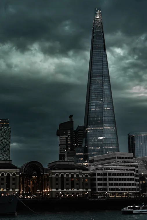 The Shard against the London sky